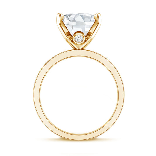 Oval Cut 5 Carat Lab Grown Diamond Big Engagement Ring with IGI Certificate