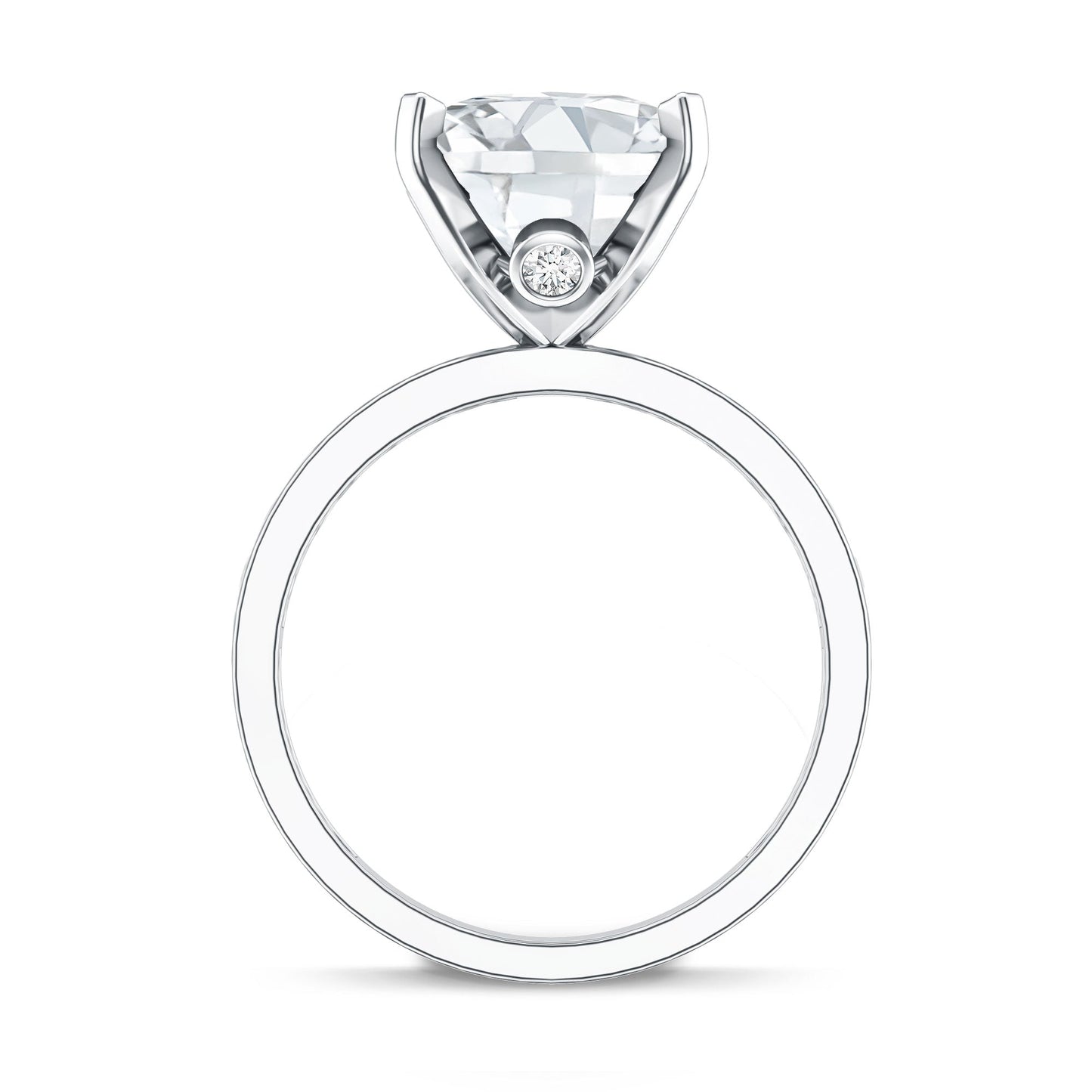 Oval Cut 5 Carat Lab Grown Diamond Big Engagement Ring with IGI Certificate