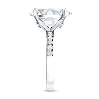 Oval Cut 5 Carat Lab Grown Diamond Big Engagement Ring with IGI Certificate