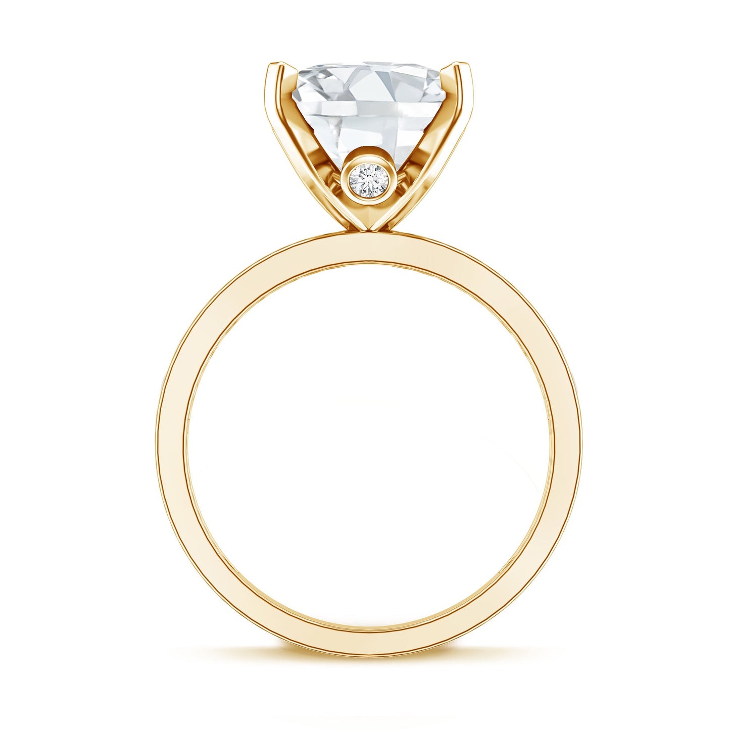 Oval Cut 5 Carat Lab Grown Diamond Big Engagement Ring with IGI Certificate